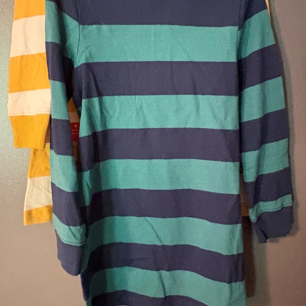 Wonder Nation Striped 2 Polo Shirts in Yellow and Green size 4-5 - Picture 6 of 6
